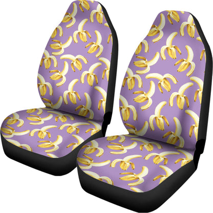 Watercolor Banana Pattern Print Universal Fit Car Seat Covers