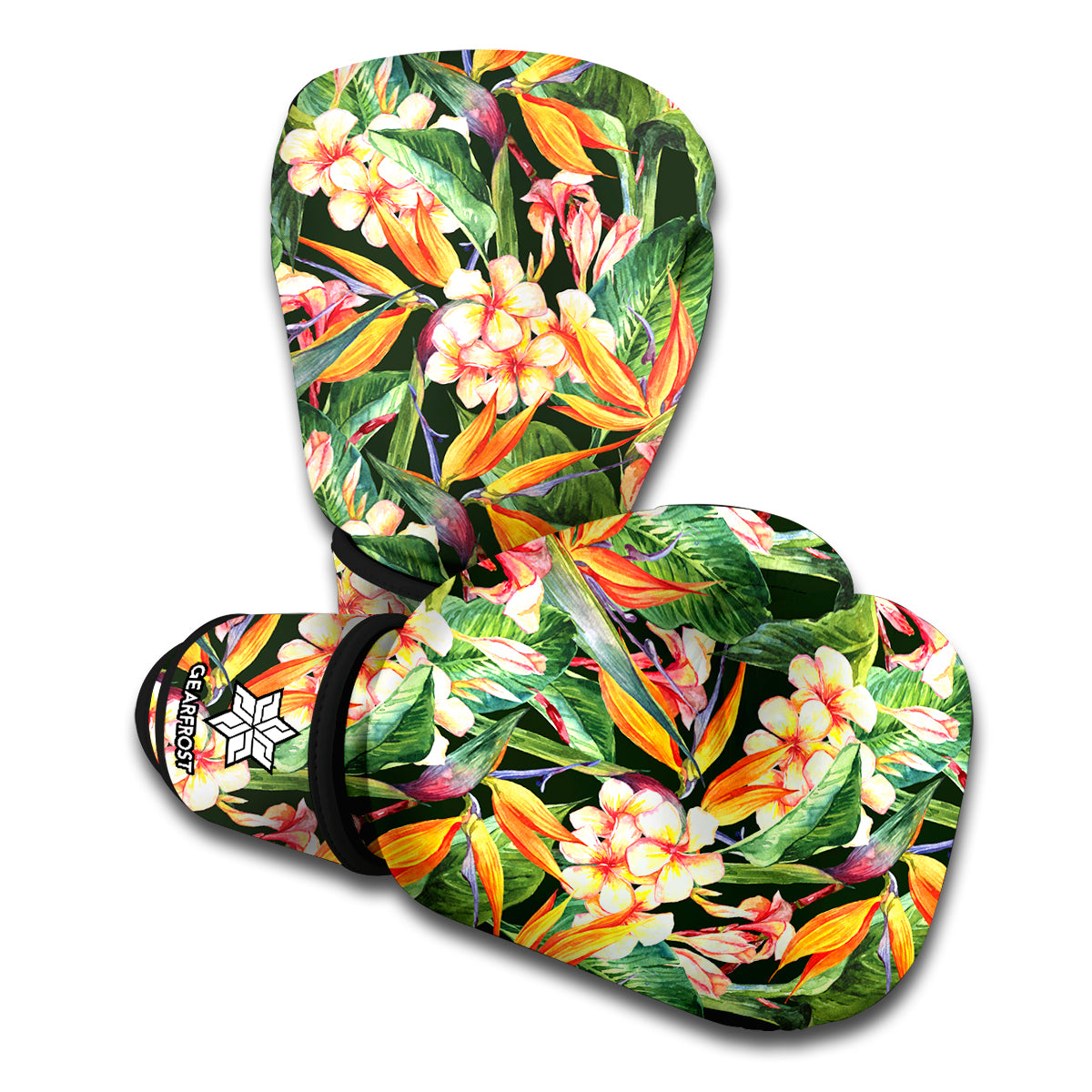 Watercolor Bird Of Paradise Print Boxing Gloves