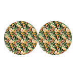 Watercolor Bird Of Paradise Print Car Coasters