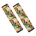 Watercolor Bird Of Paradise Print Car Seat Belt Covers