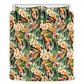 Watercolor Bird Of Paradise Print Duvet Cover Bedding Set