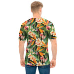 Watercolor Bird Of Paradise Print Men's T-Shirt