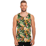Watercolor Bird Of Paradise Print Men's Tank Top