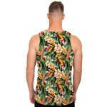 Watercolor Bird Of Paradise Print Men's Tank Top