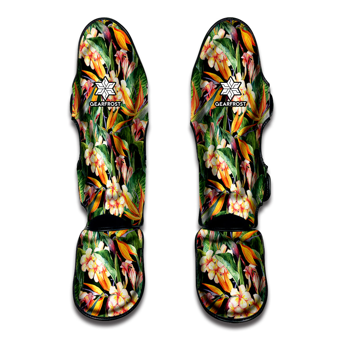 Watercolor Bird Of Paradise Print Muay Thai Shin Guard