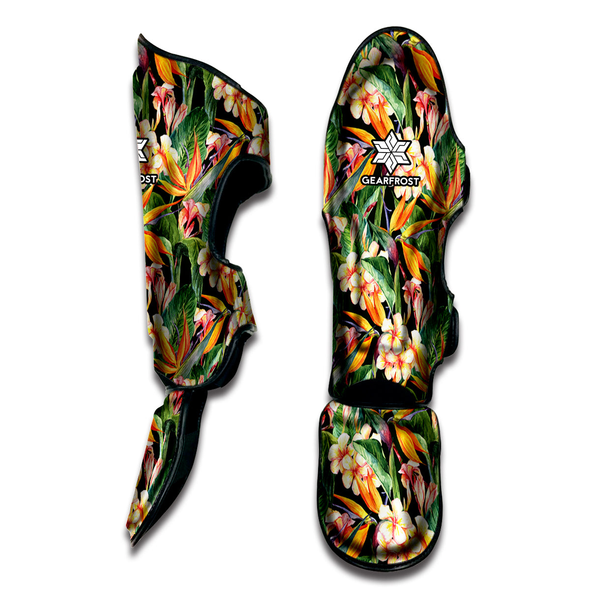Watercolor Bird Of Paradise Print Muay Thai Shin Guard