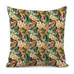 Watercolor Bird Of Paradise Print Pillow Cover