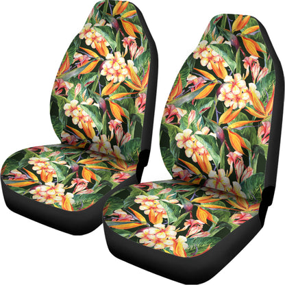 Watercolor Bird Of Paradise Print Universal Fit Car Seat Covers