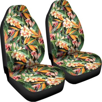 Watercolor Bird Of Paradise Print Universal Fit Car Seat Covers
