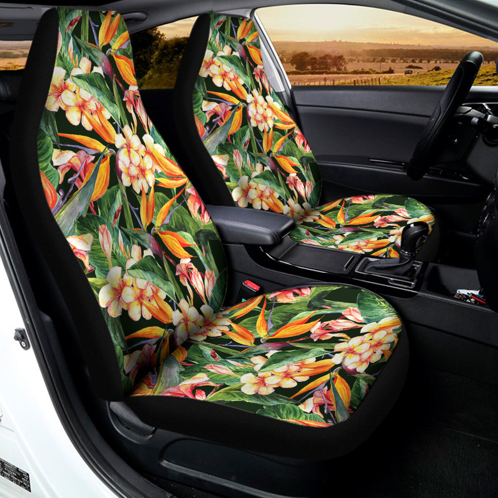 Watercolor Bird Of Paradise Print Universal Fit Car Seat Covers