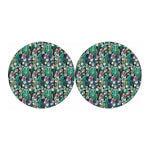 Watercolor Blooming Cactus Print Car Coasters