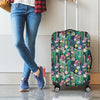 Watercolor Blooming Cactus Print Luggage Cover
