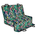Watercolor Blooming Cactus Print Pet Car Back Seat Cover