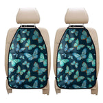 Watercolor Blue Butterfly Pattern Print Car Seat Organizers
