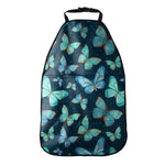 Watercolor Blue Butterfly Pattern Print Car Seat Organizers