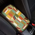 Watercolor Bookshelf Pattern Print Car Center Console Cover