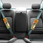 Watercolor Bookshelf Pattern Print Car Seat Belt Covers