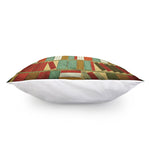 Watercolor Bookshelf Pattern Print Pillow Cover