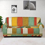 Watercolor Bookshelf Pattern Print Sofa Cover