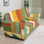 Watercolor Bookshelf Pattern Print Sofa Cover