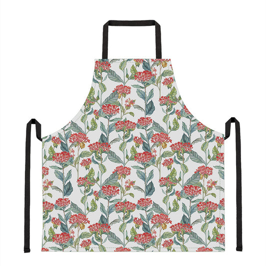 Watercolor Bouvardia Print Apron