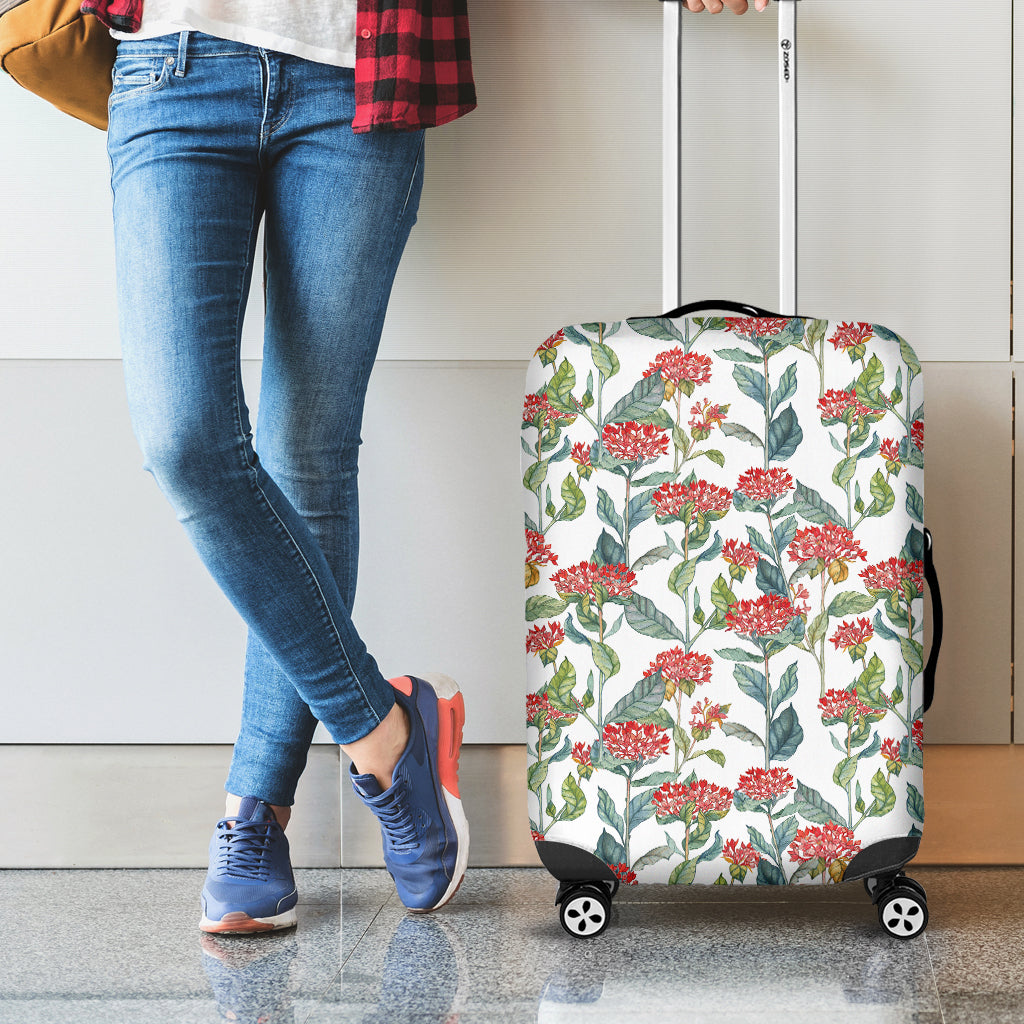Watercolor Bouvardia Print Luggage Cover