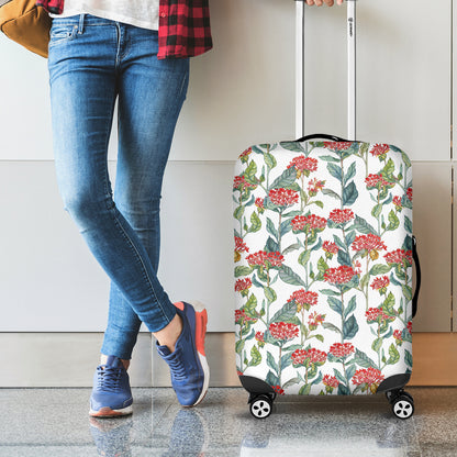Watercolor Bouvardia Print Luggage Cover