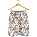 Watercolor Bouvardia Print Men's Shorts