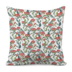 Watercolor Bouvardia Print Pillow Cover