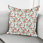 Watercolor Bouvardia Print Pillow Cover