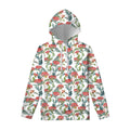 Watercolor Bouvardia Print Pullover Hoodie
