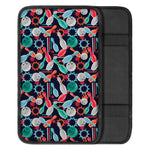 Watercolor Bowling Theme Pattern Print Car Center Console Cover