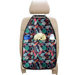 Watercolor Bowling Theme Pattern Print Car Seat Organizers