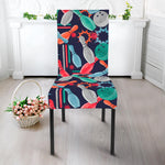 Watercolor Bowling Theme Pattern Print Dining Chair Slipcover