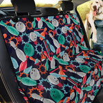 Watercolor Bowling Theme Pattern Print Pet Car Back Seat Cover