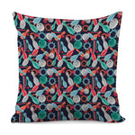 Watercolor Bowling Theme Pattern Print Pillow Cover