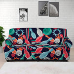 Watercolor Bowling Theme Pattern Print Sofa Cover