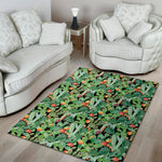Watercolor Cactus Plant Print Area Rug