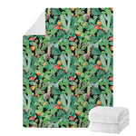 Watercolor Cactus Plant Print Blanket