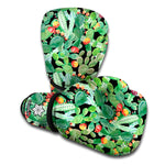 Watercolor Cactus Plant Print Boxing Gloves