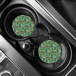 Watercolor Cactus Plant Print Car Coasters