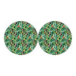 Watercolor Cactus Plant Print Car Coasters