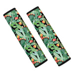 Watercolor Cactus Plant Print Car Seat Belt Covers