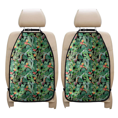 Watercolor Cactus Plant Print Car Seat Organizers