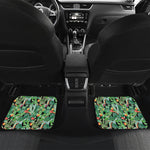 Watercolor Cactus Plant Print Front and Back Car Floor Mats