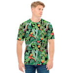 Watercolor Cactus Plant Print Men's T-Shirt