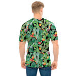 Watercolor Cactus Plant Print Men's T-Shirt