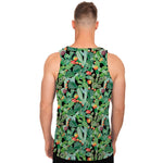 Watercolor Cactus Plant Print Men's Tank Top