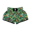 Watercolor Cactus Plant Print Muay Thai Boxing Shorts