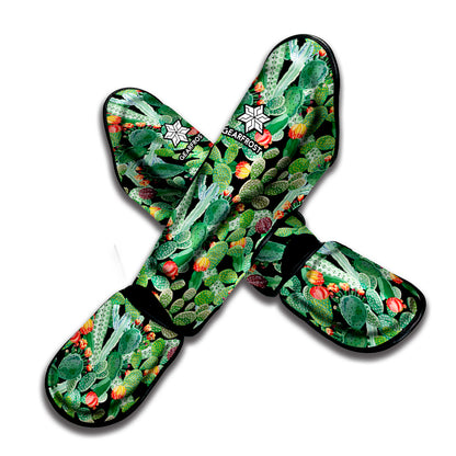 Watercolor Cactus Plant Print Muay Thai Shin Guard